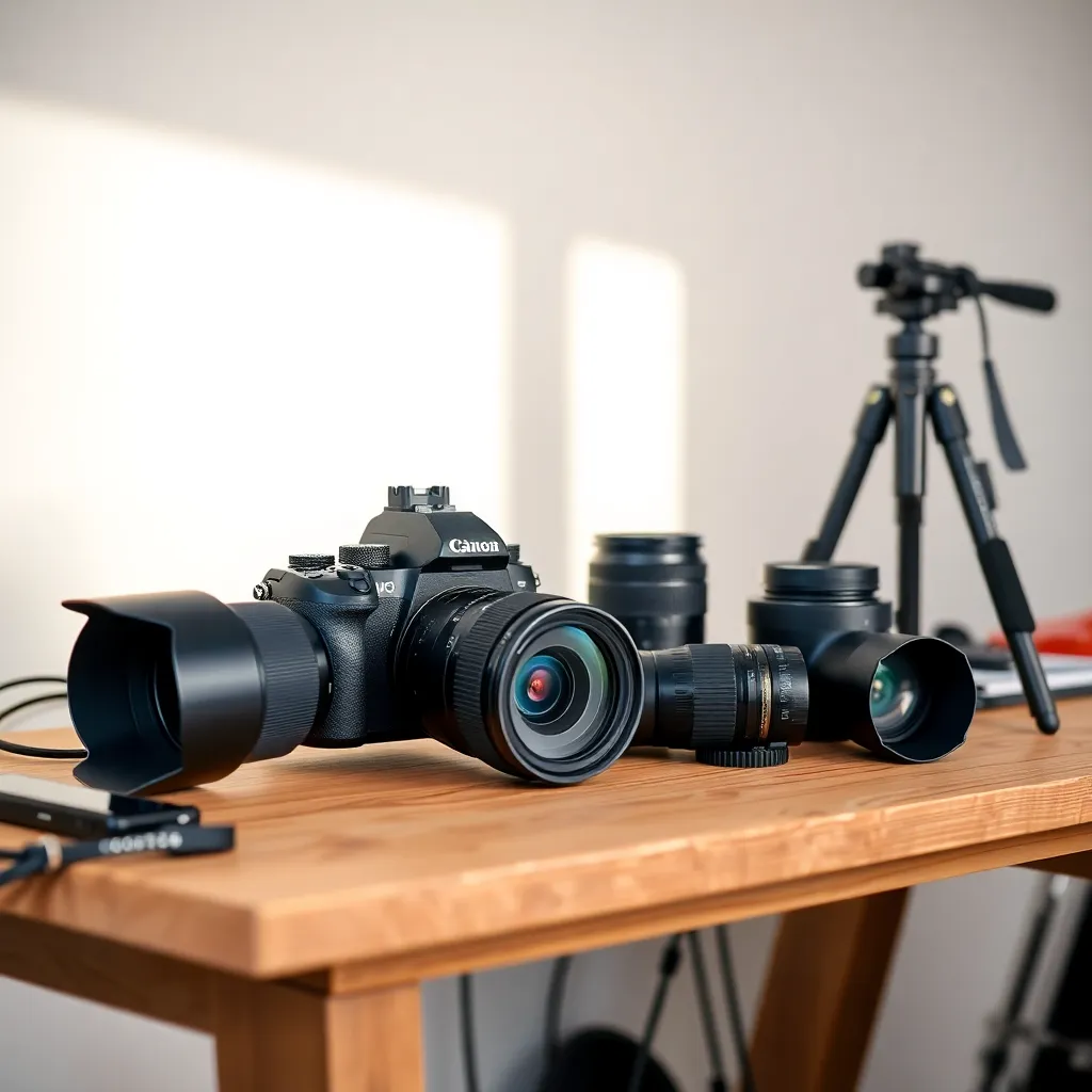 Professionele camera en videoapparatuur